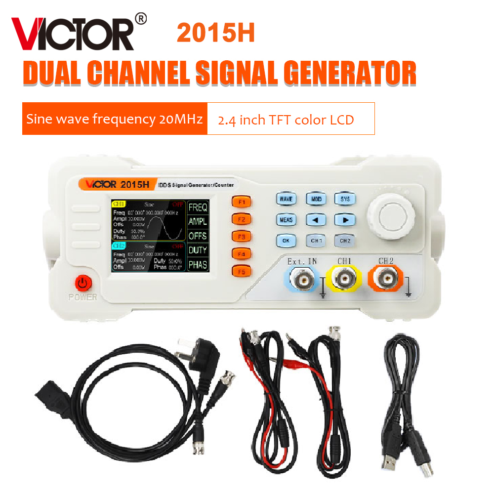 Dual Channel Arbitrary Waveform Function Generator 60Mhz - مولد إشارات الموجة DDS من RuoShui