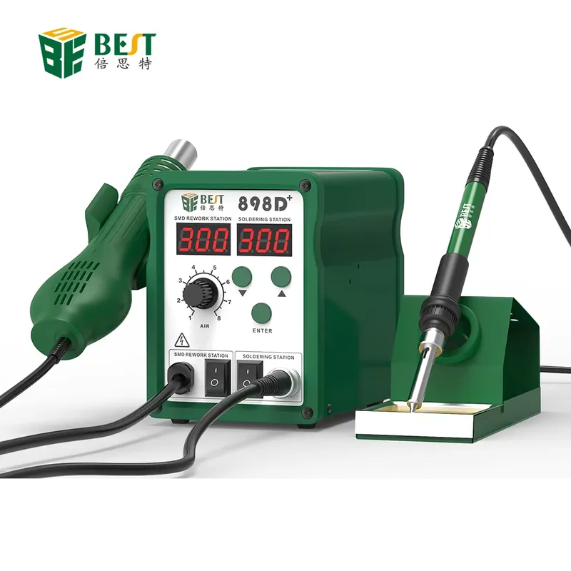 Smd Rework Station Hot Air Soldering 2 In 1 - محطة لحام رقمية BST-898d+ جديدة 2