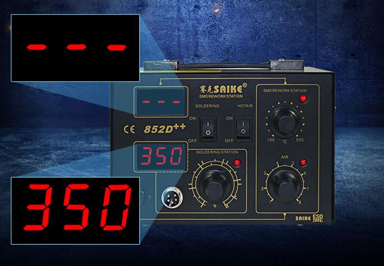 شاشة ديجيتال عالية الطاقة 852D - مراجعة Smd Rework Station Hot Air Soldering 2 In 1 وسعره