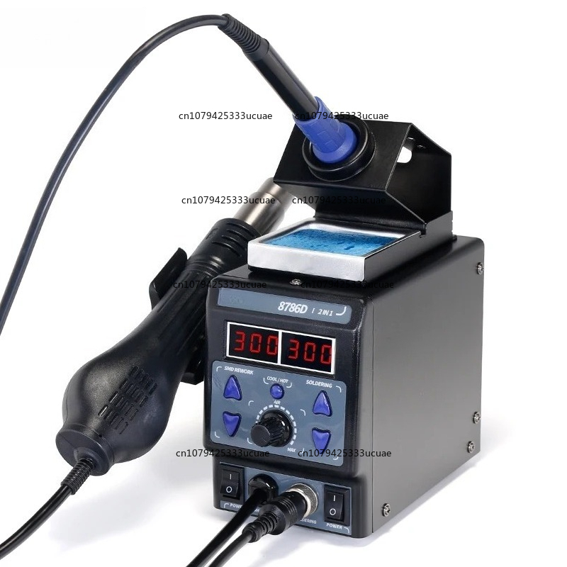 محطة إعادة العمل 2 في 1 8786DI - مراجعة Smd Rework Station Hot Air Soldering 2 In 1 وسعره