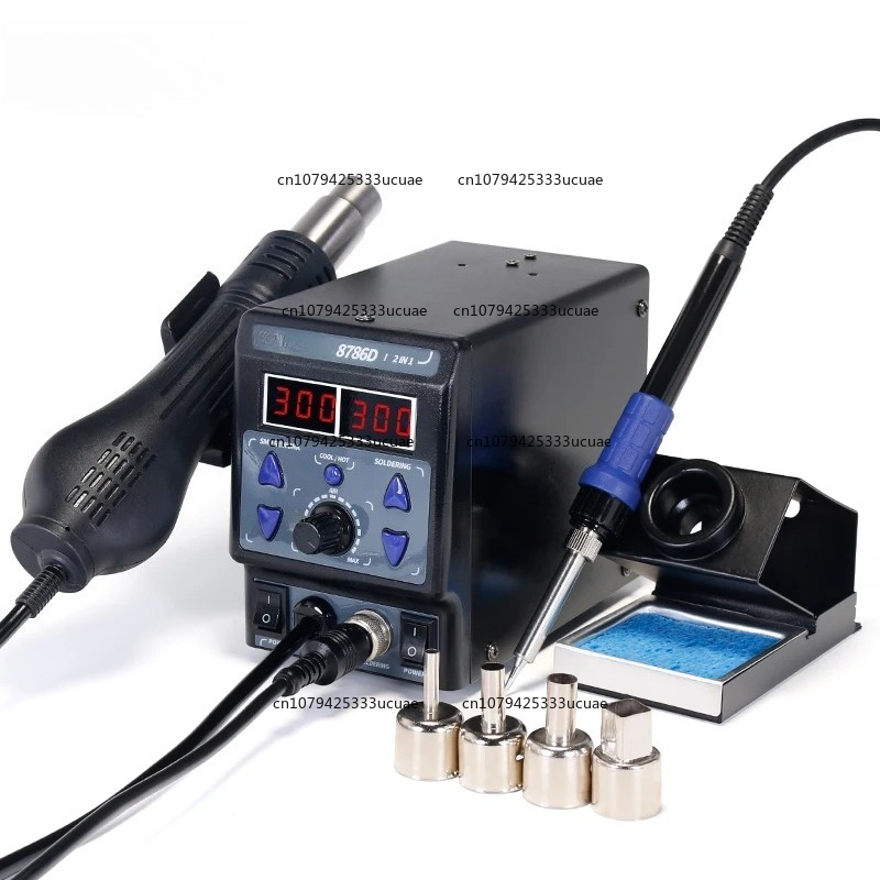 محطة إعادة العمل 2 في 1 8786DI - مراجعة Smd Rework Station Hot Air Soldering 2 In 1 وسعره