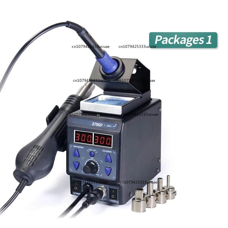 محطة إعادة العمل 2 في 1 8786DI - مراجعة Smd Rework Station Hot Air Soldering 2 In 1 وسعره