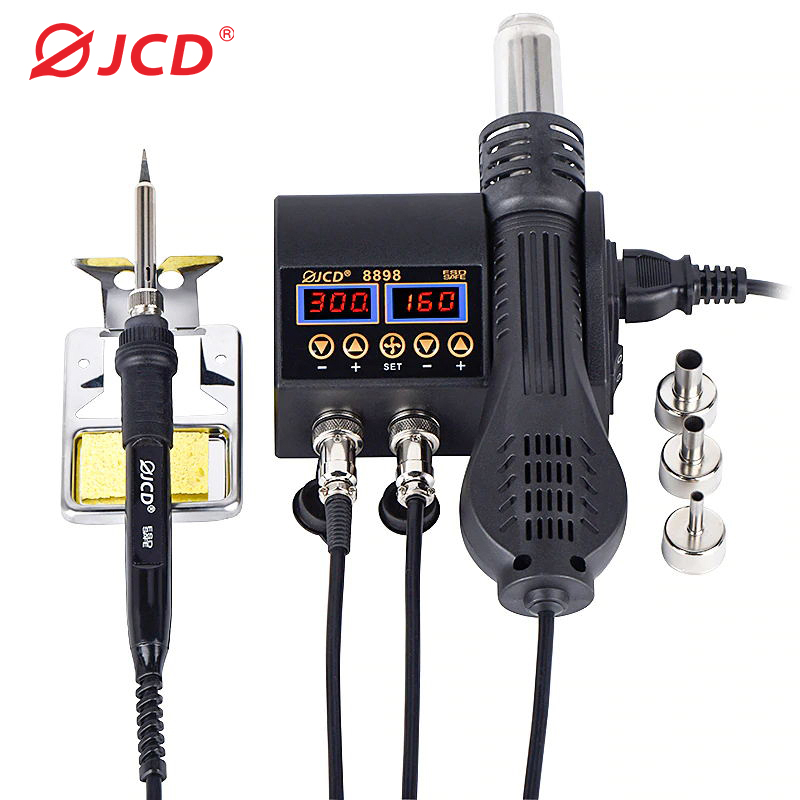 2 في 1 750 واط مسدس هواء ساخن  - مراجعة Smd Rework Station Hot Air Soldering 2 In 1 وسعره
