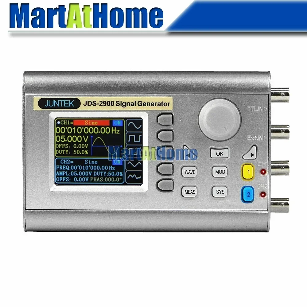 مولد إشارات رقمي ثنائي القناة  - مراجعة Dual Channel Arbitrary Waveform Function Generator 60Mhz وسعره