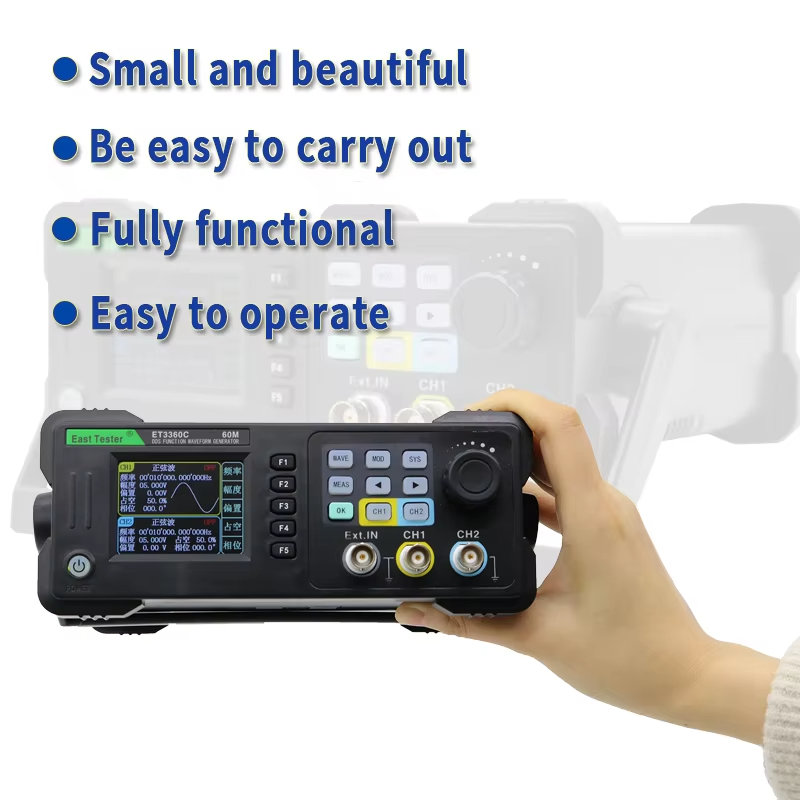 جهاز اختبار الشرق ET3320/40/60 - مراجعة Dual Channel Arbitrary Waveform Function Generator 60Mhz وسعره