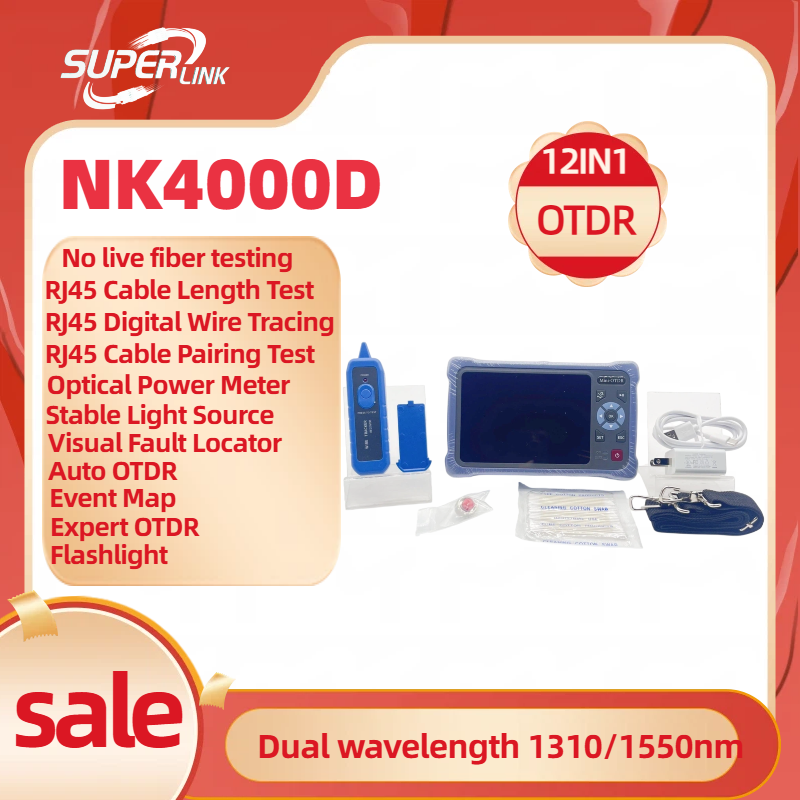 جهاز Novker 12 في 1 صغير OTDR  - مراجعة Optical Time Domain Reflectometer Otdr 1310 1550Nm وسعره