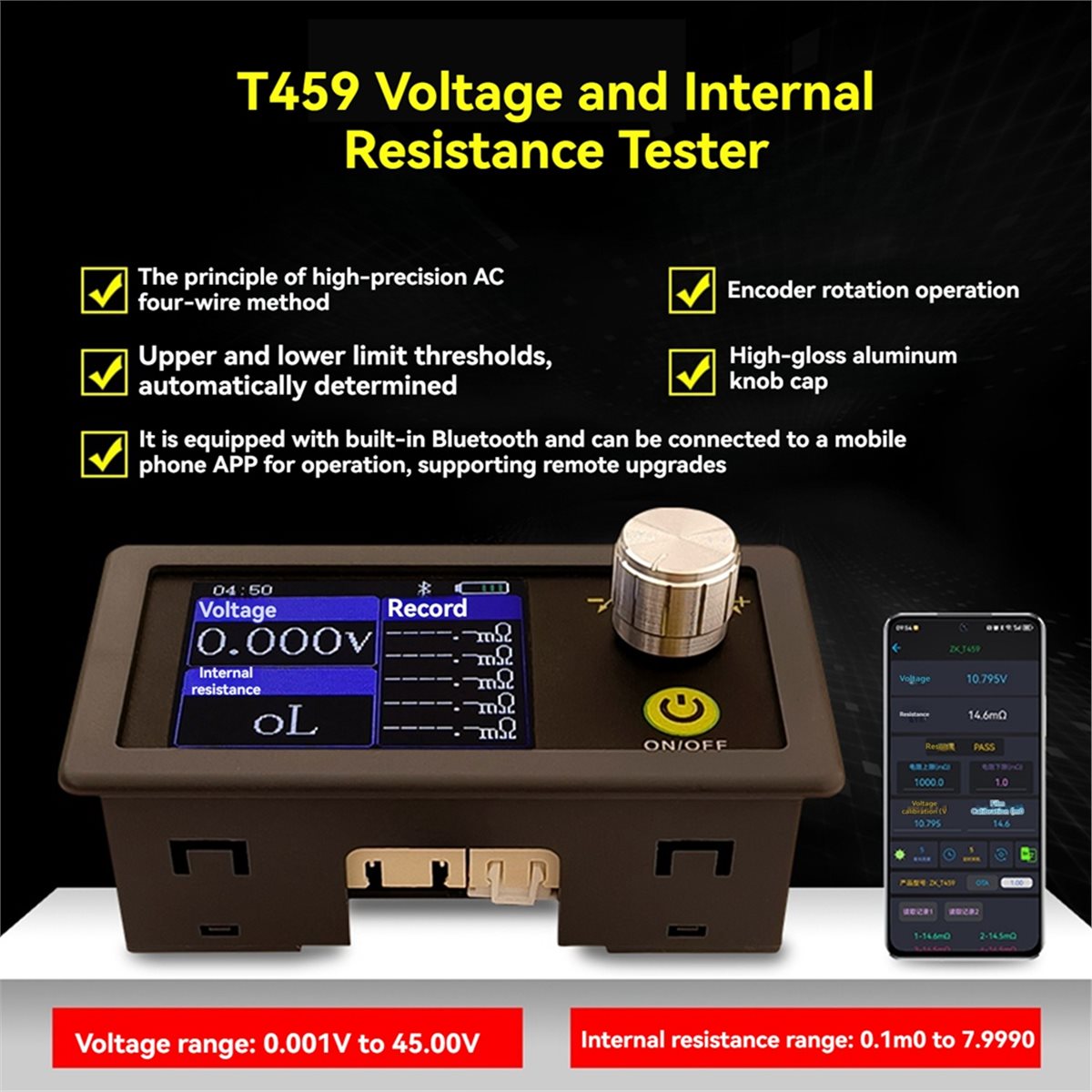 جهاز اختبار المقاومة الداخلية  - مراجعة Battery Internal Resistance Tester Four Wire وسعره