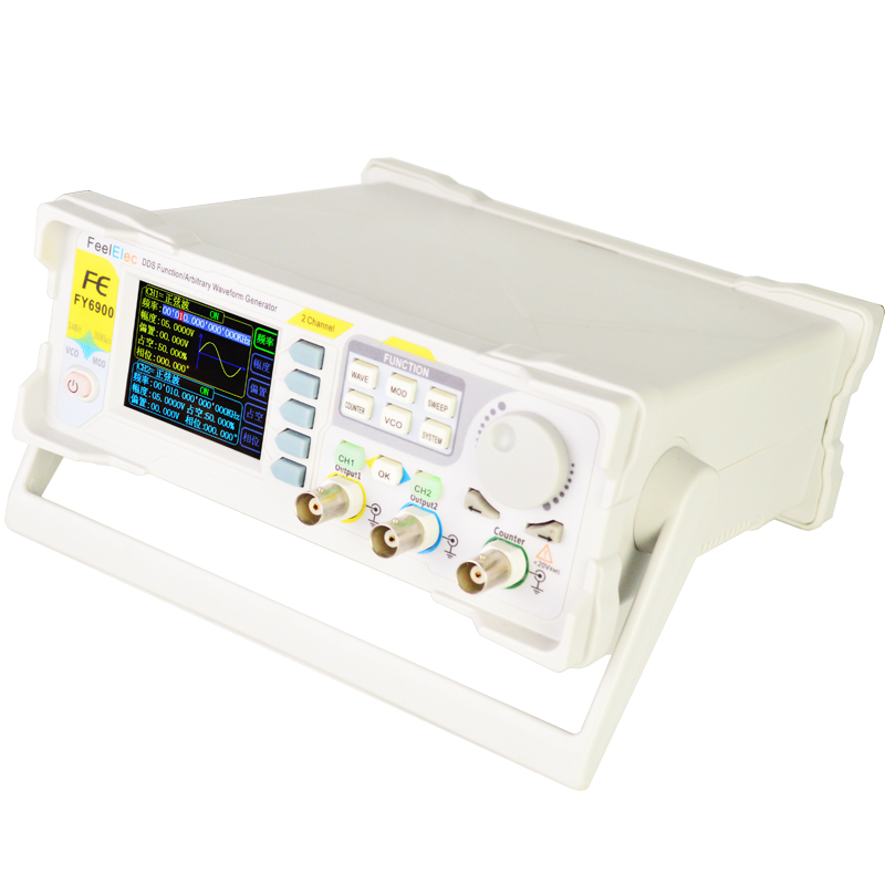 جديد FY6900 60MHz ثنائي القناة - مراجعة Dual Channel Arbitrary Waveform Function Generator 60Mhz وسعره